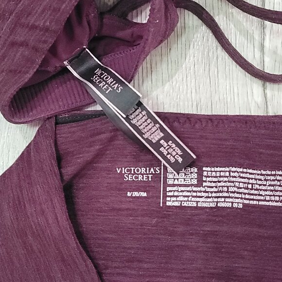 Victoria's Secret Sport Bra & Leggings wotk out Set Plum Purple High Waist small - Picture 4 of 12